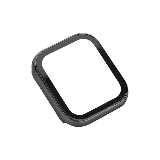 APPLE WATCH CASE COVER WITH TEMPERED FILM - BLACK
