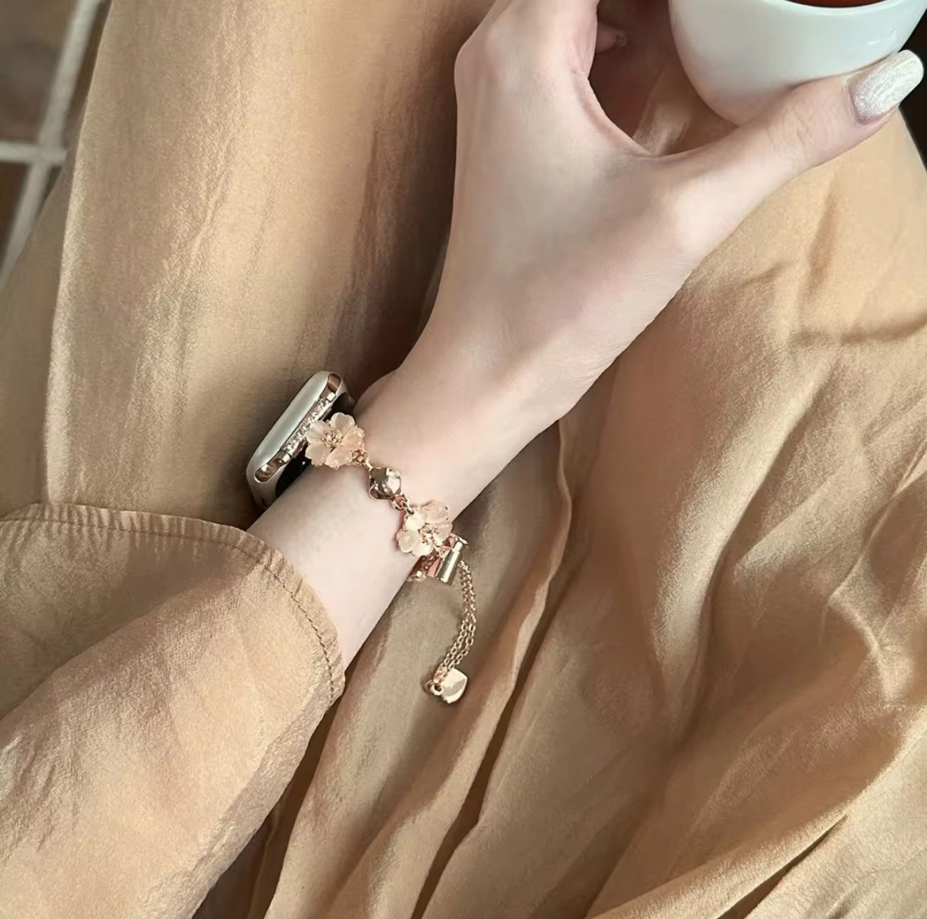 Flower Charm Apple Watch Strap