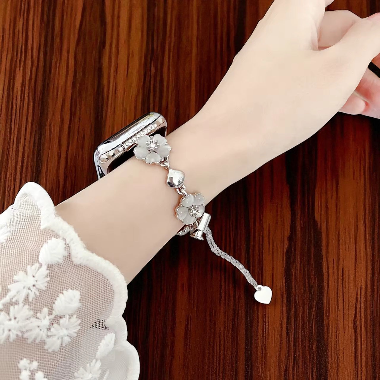 Flower Charm Apple Watch Strap