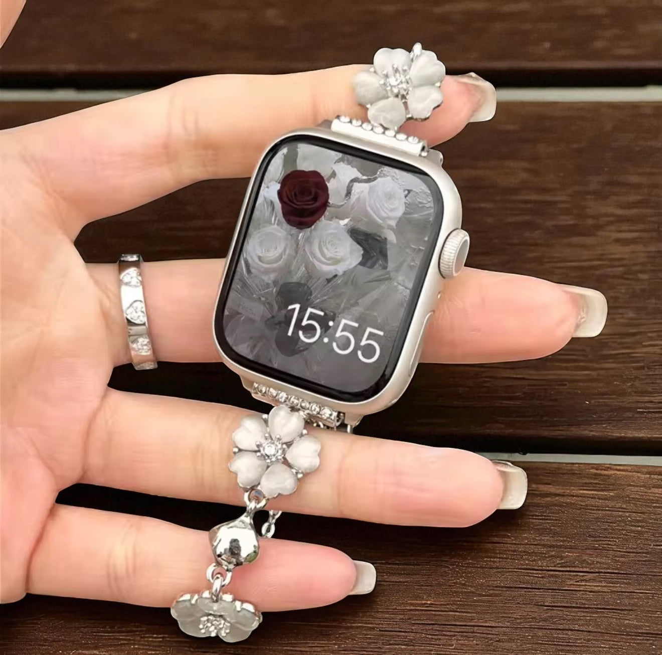 Flower Charm Apple Watch Strap