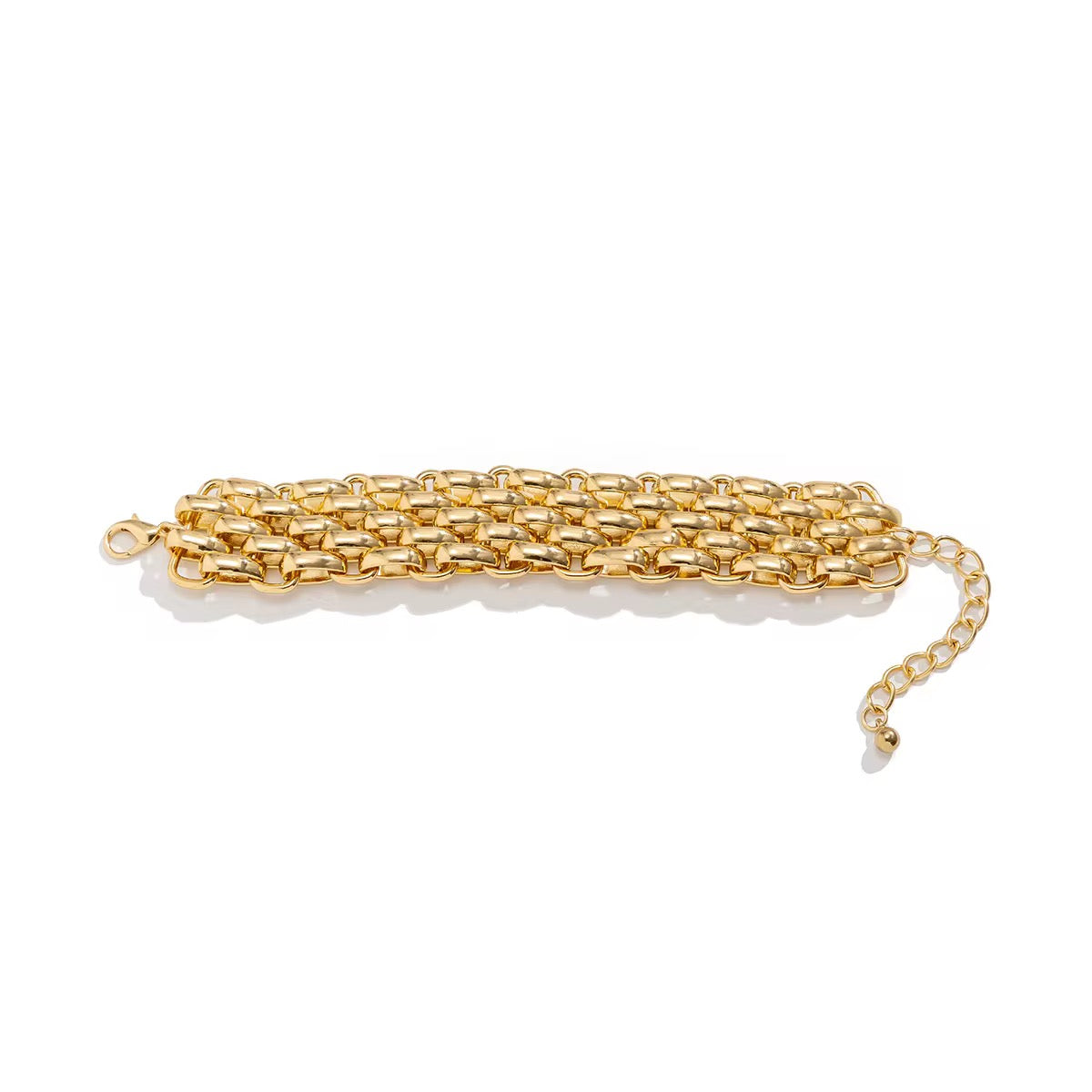 Golden Link Statement Bracelet