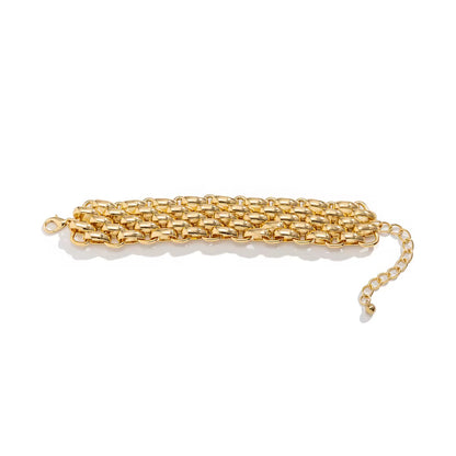 Golden Link Statement Bracelet