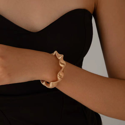 Golden Ripple Cuff