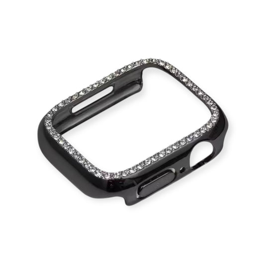 DIAMOND APPLE WATCH CASE COVER – BLACK